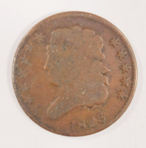 1828 Half Cent in About Good Condition, Good IN Wear, Reverse Porosity - $64.36