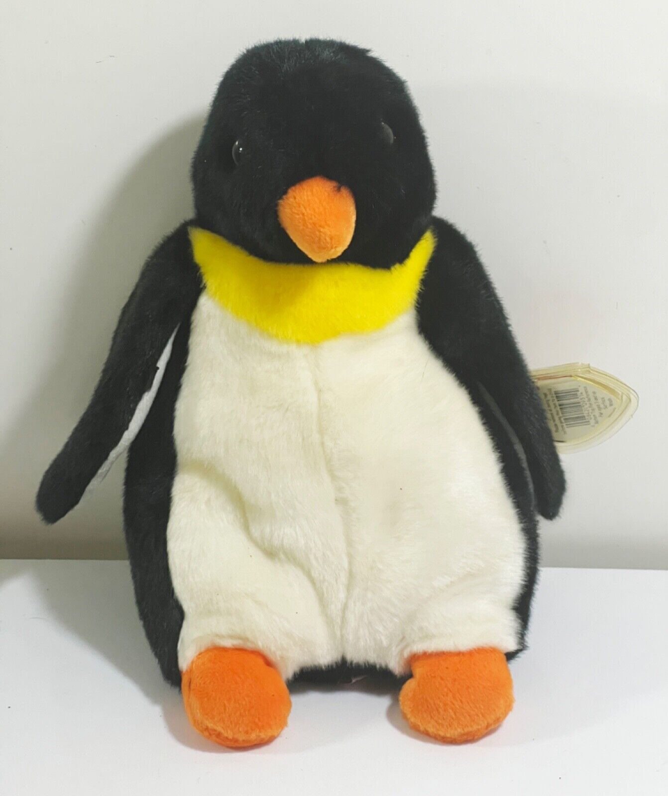 Retired 1998 TY Beanie Baby Buddie Waddle the Penguin with Tag 11 inches - $9.89
