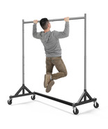 Commercial Adjustable Rolling Clothing Garment Rack 400Lbs Heavy Duty - $152.99