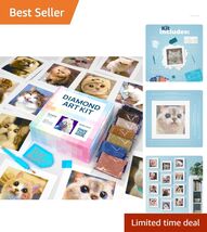 Relaxing 12 Pack Diamond Painting Kits Featuring Funny Meme Cats Art for... - $9.85