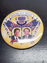 America&#39;s Pride 2000 Gore Lieberman campaign button - Al Gore - Joe Lieberman - £9.36 GBP