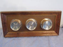 Vtg Springfield Weather Station Barometer Humidity Temperature Horizontal - $44.58