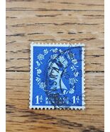 Great Britain Stamp Queen Elizabeth II 1d Used Blue - €2,29 EUR