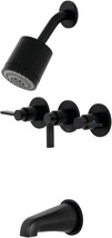 Nuvofusion Tub And Shower Faucet By Kingston Brass, Model, In Matte Black. - £171.79 GBP