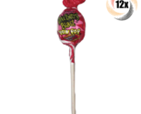 12x Pops Charms Kiwi Berry Flavor Bubble Gum Filled Blow Pops Lollipop |... - $10.32