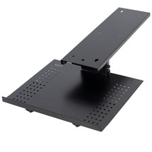 Vivo Black Sliding Tray Track Mounted Under Desk Adjustable Laptop Holder - £94.29 GBP