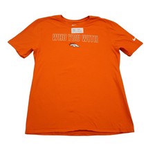 Denver Broncos Shirt Mens L Orange Nike Short Sleeve Graphic Print Logo NFL Tee - £14.04 GBP