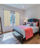 AZRMT Curtains 2 Panels 37x63in Light Filtering Sheer Rod Pocket Soft Beige - €9,33 EUR