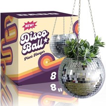 Dado 8&quot; Disco Ball Planter - Disco Planter For Indoor Plants - Disco Ball Plant - £32.87 GBP