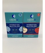 LiquidIV  2 pack  Cotton Candy + Crisp Apple 16 Sticks 8 Each Bundle For... - £10.84 GBP