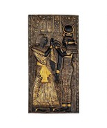 Egyptian Goddess Isis Relief Frieze Plaque Wall Sculpture Replica Reprod... - $79.10