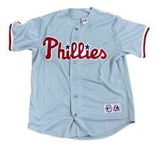 Philadelphia Phillies Gris Majestic Baseball Jersey - £108.51 GBP