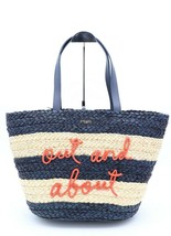 NWT Kate Spade Shore Thing Out And About Woven Straw Tote Beach Picnic Bag - £158.24 GBP