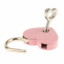 Lock and Key Pendant Light Pink Heart Lock Padlock Pendant Key to my Heart - $8.95