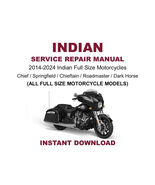 2014-2024 Indian Full Size Motorcycle Service Repair Manual (Chief / Spr... - €13,02 EUR