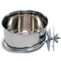 Prevue Stainless Steel Bolt On Coop Cup 10 oz Prevue Stainless Steel Bolt On Coo - £13.37 GBP