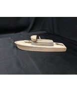 1950s KEYSTONE U.S. CRUISER Wooden Toy Boat Ship With Cannon &amp; Gun - $533.89 MXN