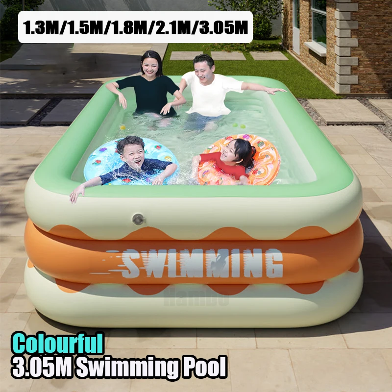 1.5M Children&#39;s Inflatable Pools 3M Large Family Inflatable Swimming Pool 1.2M - £47.81 GBP+