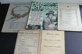 Vintage Set of (5) Original 1900’s Song &amp; Sheet Music Booklets. RARE. - £15.52 GBP