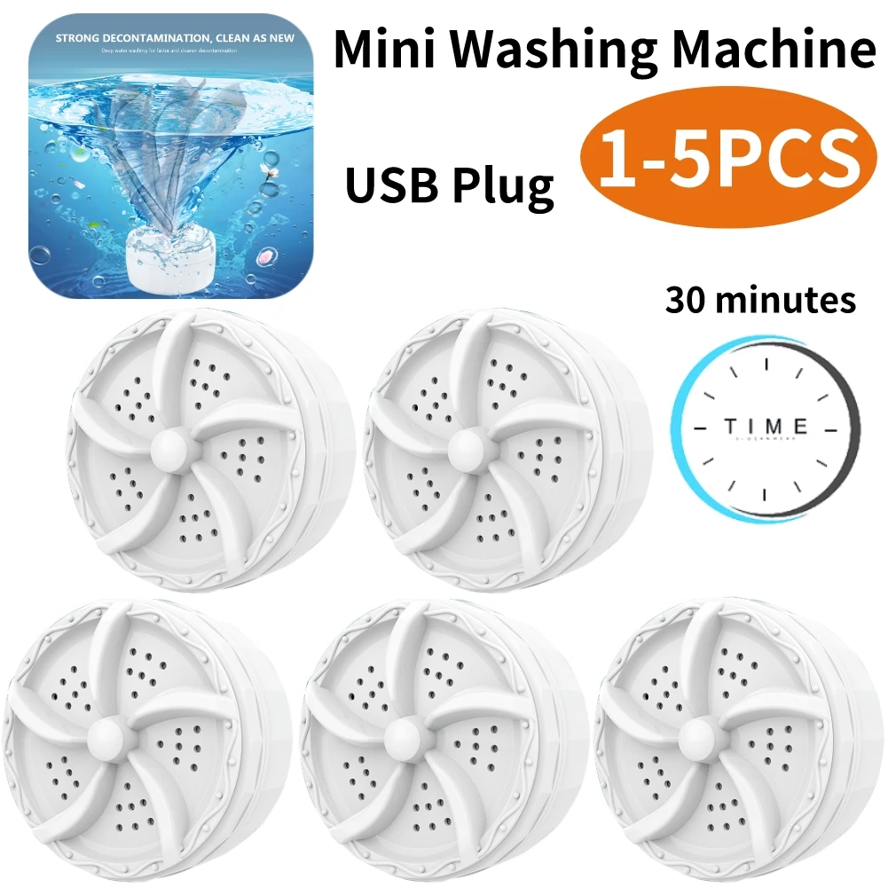Portable Clothes Washer Machine Automatic Turbine Washing Machine Low No... - $18.20+