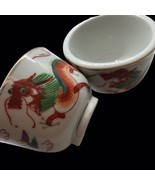 Vintage Yagi Red Dragon Sake Tea Cup Set of 2 Japan - £22.20 GBP