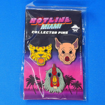 Hotline Miami Collection Enamel Pin Figure Set A Kickstarter Limited Run Switch - $34.95