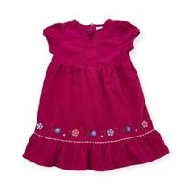 Gymboree Peasant Dress Girls 5 Pink Short Sleeve Corduroy Ruffle Pretty ... - $16.04