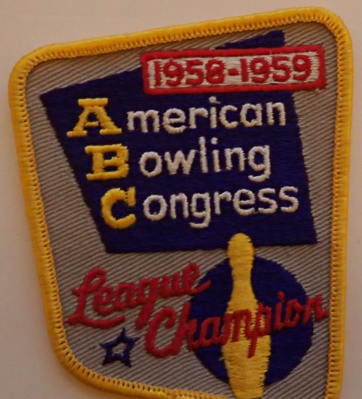 Vintage Bowling Patch - American Bowling Congress ABC League Champion 1958-1959 - £36.91 GBP