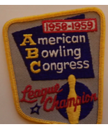 Vintage Bowling Patch - American Bowling Congress ABC League Champion 19... - £36.94 GBP