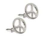 PEACE SYMBOL CUFFLINKS Sign 60's 70's Counterculture Hippie Retro NEW w ... - $11.95