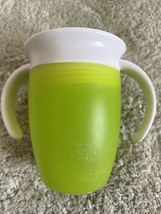 Munchkin Miracle 360 Sippy Cup GREEN Handles 7 Oz - £4.98 GBP