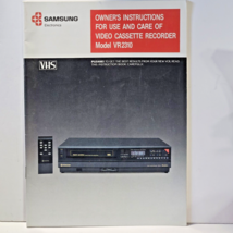 Samsung Model VR2310 Owner&#39;s Instruction Manual Video Cassette Recorder VHS - $27.84