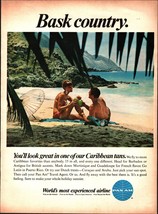 1967 Pan Am: Bask Country Sexy women beach Vintage Print Ad b8 - £20.70 GBP