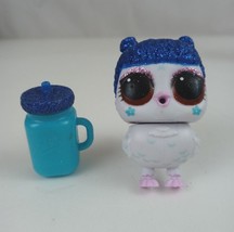 LOL Surprise Pets Winter Disco Glitter Series Hootie Q.T. &amp; Drink Cup Ultra Rare - £11.21 GBP