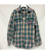 Vtg Little Levi&#39;s Maximum Mileage Levi Strauss Boy&#39;s Plaid Shirt Youth S... - £5.57 GBP