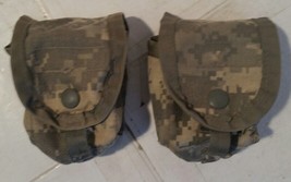 Lot of 2 US Military Hand Grenade Utility Pouch ACU Camo Molle II EXCELLENT - $2.99