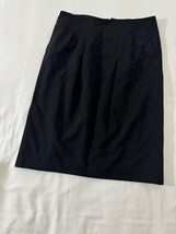 Focus 2000 Woman’s Rear Zipper & Slit Pull-On Black Poncil Skirt Size 8 Waist 32 image 6