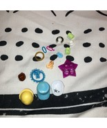 Polly Pocket Mini Accessories Lot: Jewelry, Shoes, Hair, Hats, Glasses, ... - $14.85