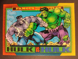 Skybox Trading Card Hulk VS Hulk #173 Marvel Famous Battles 1993 LP - £2.75 GBP