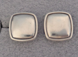 James Avery Retired Sterling Silver Cuff Links Smooth Top Engravable - £79.92 GBP