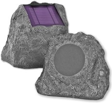 Innovative Technology Outdoor Rock Speaker Pair - Wireless Bluetooth Speakers - £155.50 GBP