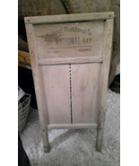 Vintage National Washboard Co Midget No. 442 Metal Wood USA  - £23.73 GBP