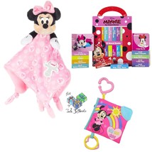 Disney Baby Minnie Mouse Set Plush Lovey Blanket, Soft Book, 12 Board Bo... - £55.94 GBP