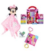 Disney Baby Minnie Mouse Set Plush Lovey Blanket, Soft Book, 12 Board Bo... - £55.63 GBP