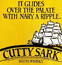 Cutty Sark Scots Whisky 1979 Advertisement Distillery Nary A Ripple DWKK3 - £15.98 GBP