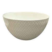 MIKASA White Bone China HUNTINGTON Diamond Pattern Cereal Bowl - $9.13