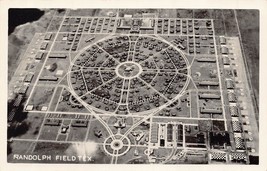U S Army Randolph Field TEXAS~1940s Aerial Real Photo Postcard - £8.97 GBP