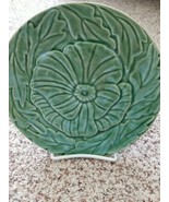 BORDALLO PINHEIRO Green Leaf Flower DESSERT SALAD BREAD PLATE -8&quot; - New-... - $24.74