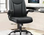 Ergonomic Leather Office Chair With Adjustable Armrests For Home - $185.99