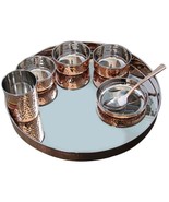 Brown Copper Steel Dinner set Dishware safe table ware  Drink ware - £102.27 GBP